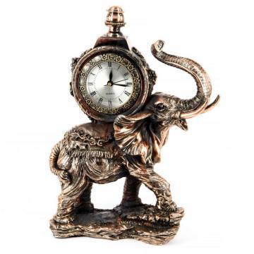 Статуэтка слон каминные часы
