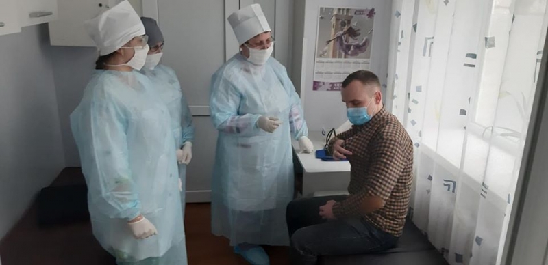 Коронавірус: у Володимирі-Волинському медики пройшли практичні навчання