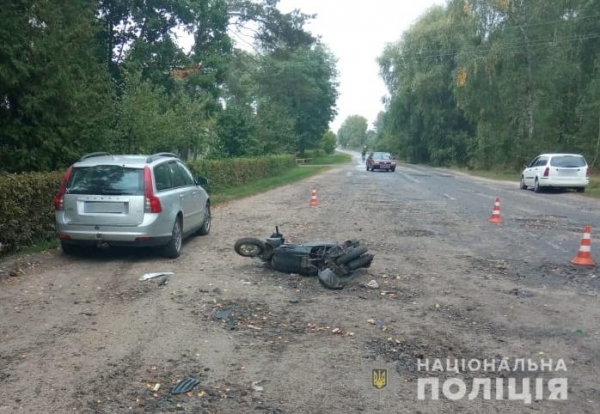У Луцькому районі внаслідок автопригоди постраждав 11-річний хлопець