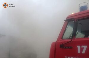 У селищі Турійськ горів гараж
