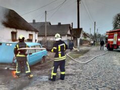 В Маневичах згорів легковий автомобіль