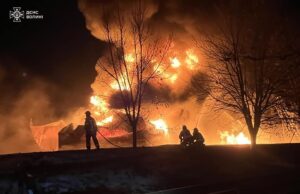 Рятувальники Волині ліквідували пожежі після ворожих ударів