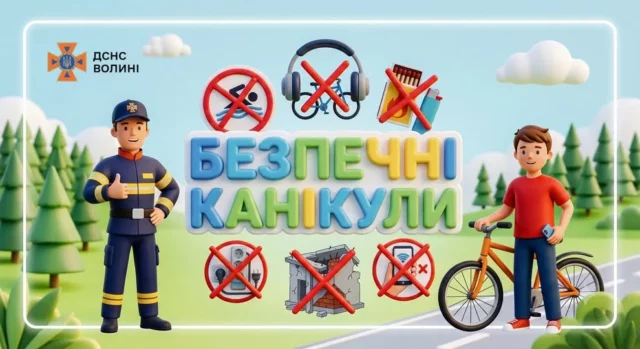 Рятувальники Волині надали поради безпечних літніх канікул