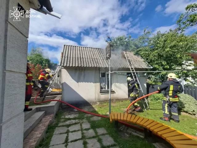 image На Волині за день ліквідували дві пожежі в житловому секторі