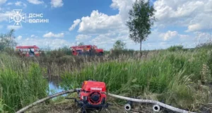 Поблизу Ржищева на Волині ліквідовують пожежу торфовища