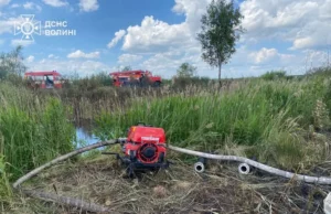 Поблизу Ржищева на Волині ліквідовують пожежу торфовища