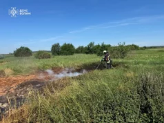 Поблизу Костюхнівки на Волині гасять пожежу торфовища Поблизу Костюхнівки на Волині гасять пожежу торфовища