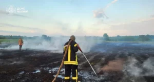 Поблизу Ржищева понад тиждень гасять пожежу на торфовищі