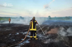 Поблизу Ржищева понад тиждень гасять пожежу на торфовищі
