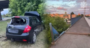 У Луцьку нетверезий водій злетів зі шляхопроводу