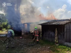 У селі Миловань Ковельського району загорілася господарська споруда