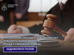 Суд зобов'язав підприємця повернути коледжу в Нововолинську майно на понад 3,3 млн грн