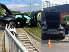У Луцьку водій Porsche в’їхав у огородження на вулиці Шевченка У Луцьку водій Porsche в'їхав у огородження на вулиці Шевченка