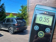 На дорожній станції зупинили водія BMW з ознаками сп’яніння На дорожній станції зупинили водія BMW з ознаками сп’яніння