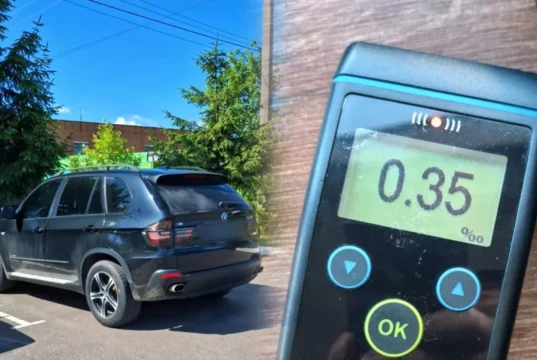 На дорожній станції зупинили водія BMW з ознаками сп’яніння