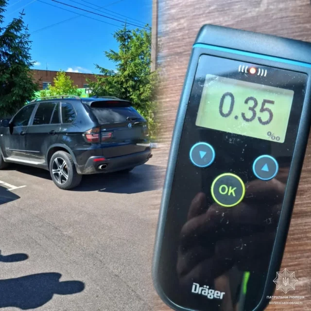 На дорожній станції зупинили водія BMW з ознаками сп’яніння