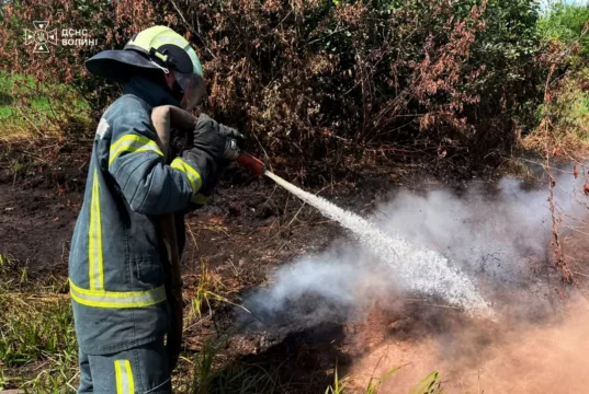 На Волині за добу загасили дві пожежі на торфовищах
