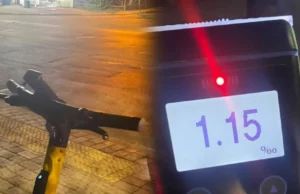 У Луцьку вночі зупинили нетверезого водія електросамоката