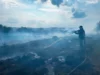 На Волині рятувальники ліквідували кілька займань сухої трави та чагарників