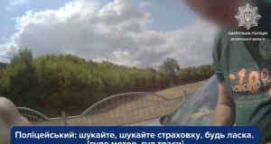 У Луцьку затримали водія Skoda, який напав на патрульного