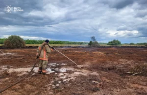 На Волині рятувальники гасять торф’яні пожежі у трьох районах