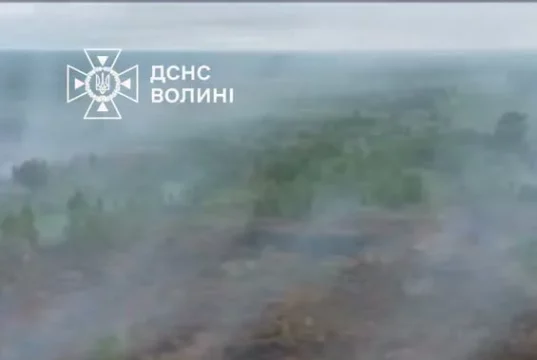 Поблизу села Тойкут у Ковельському районі триває гасіння торф’яної пожежі