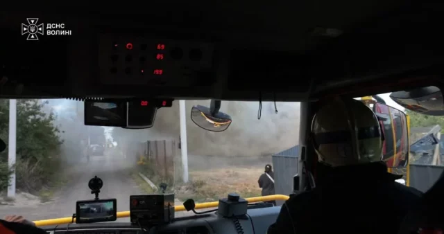 Поблизу Луцька загасили пожежу в житловому будинку