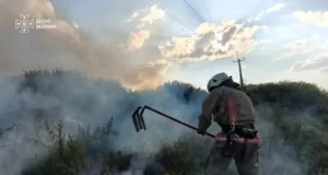 У Луцькому районі рятувальники загасили дві пожежі сухої трави