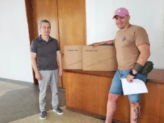 (Українська) Ковельська громада передала Starlink та дрони для військових підрозділів Ковельська громада передала Starlink та дрони для військових підрозділів