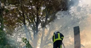 У селі Чаруків ліквідували пожежу в літній кухні