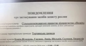 У Торчинській громаді оброблятимуть посіви ріпаку біля села Садів