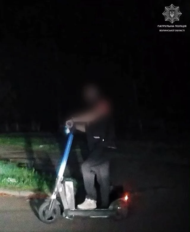 image У Луцьку склали протокол на нетверезого водія електросамоката