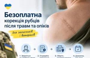 Безоплатна корекція рубців для військових та ветеранів на Волині
