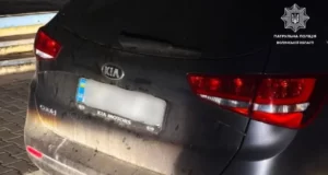 На вулиці Ківерцівській виявили водія Kia з 1,81 проміле алкоголю