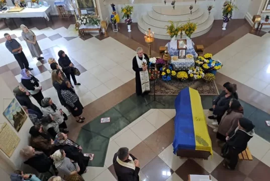 Ковель попрощався з нацгвардійцем Володимиром Якимовичем
