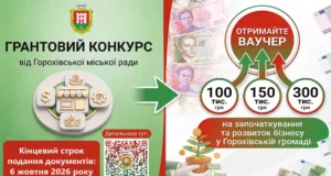 У Горохівській громаді оголосили конкурс ваучерної підтримки бізнесу