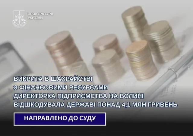 image На Волині директорку підприємства підозрюють у шахрайстві з митними пільгами