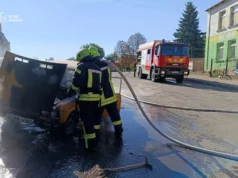 У Берестечку рятувальники загасили пожежу автомобіля У Берестечку рятувальники загасили пожежу автомобіля