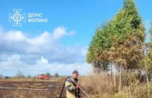 (Українська) Поблизу села Судче гасять пожежу торфу на площі 1,8 гектара Поблизу села Судче гасять пожежу торфу на площі 1,8 гектара