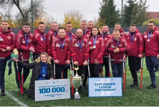 Луцькі «Хрестоносці» вдруге стали віцечемпіонами України з ампфутболу