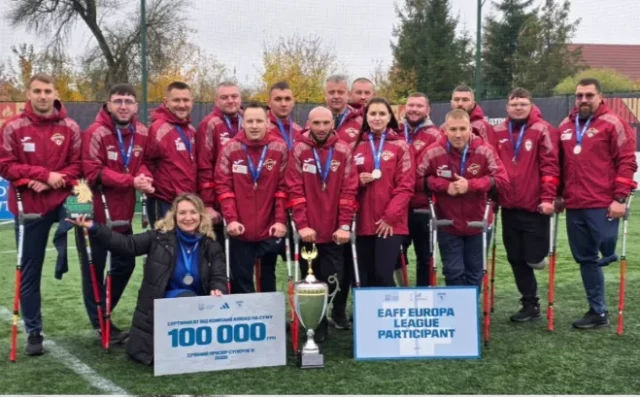 image Луцькі «Хрестоносці» вдруге стали віцечемпіонами України з ампфутболу