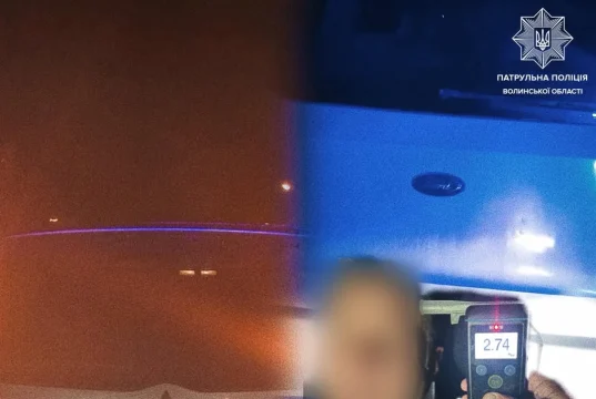 У Ковелі за ніч виявили двох нетверезих водіїв без права керування