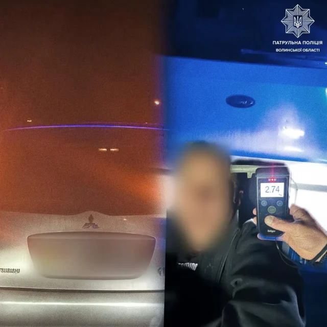 У Ковелі за ніч виявили двох нетверезих водіїв без права керування