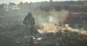 На Волині гасять загорання торфу поблизу села Градиськ