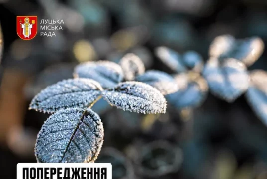 На Волині 2–4 жовтня очікуються заморозки на ґрунті