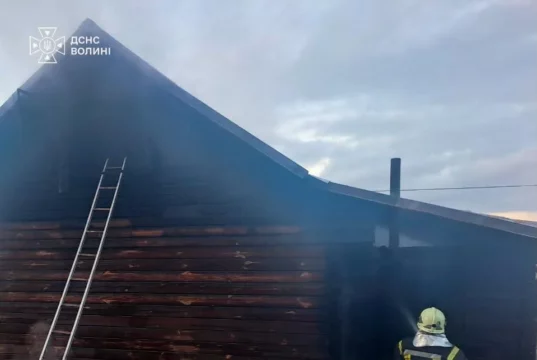 На Волині за добу загорілися дві господарські споруди
